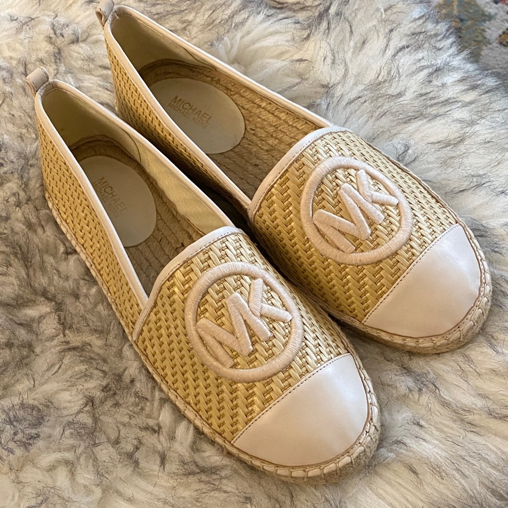 New Michael Michael Kors straws an and Cream Espadrilles